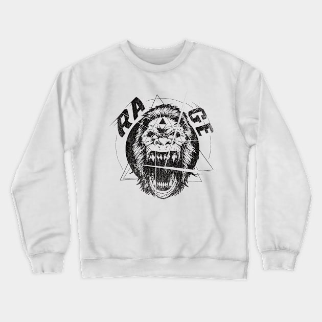 rage Crewneck Sweatshirt by FUNNY LIFE